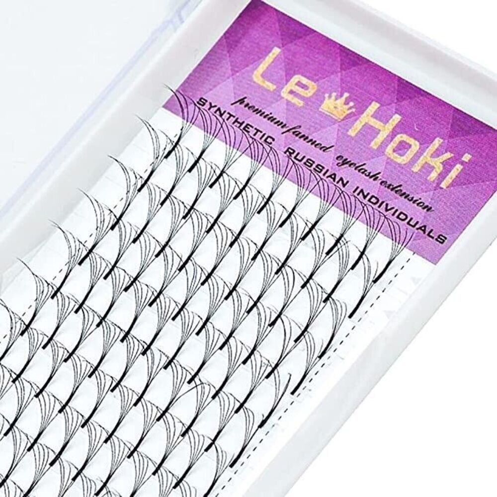 Le-Hoki 5D Easy Eyelashes Fans Volume Lashes Extensions Tray,C Curls,0.07